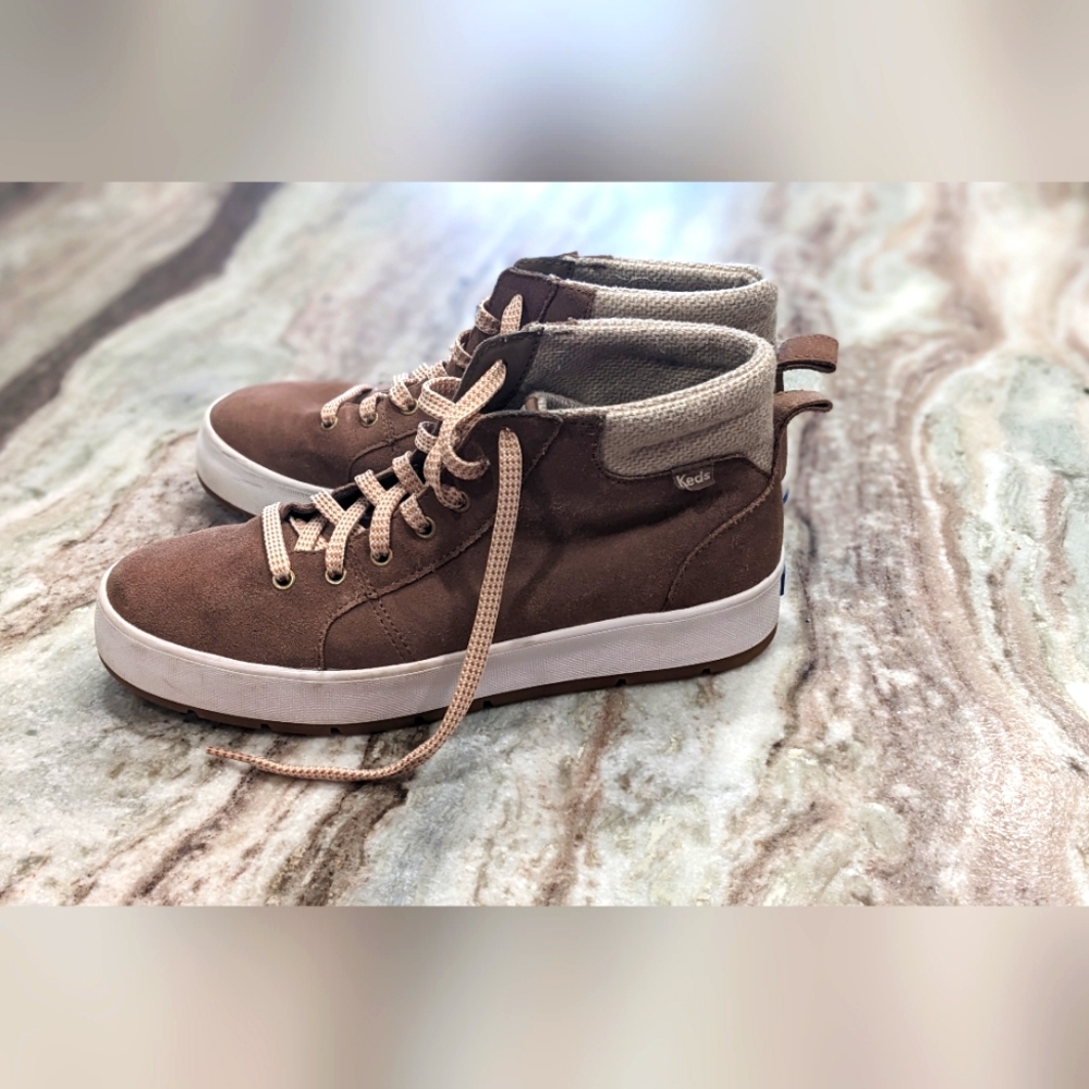 Keds Tahoe Boots, Suede, Women's Size 8, Tan
